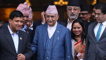 رئيس وزراء نيبال خادغا براساد أولي، 12 يوليو 2024 (Getty)