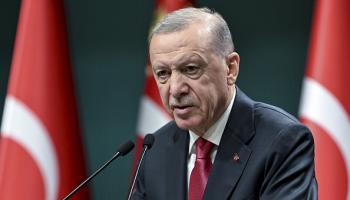 أردوغان يتحدث عقب اجتماع لمجلس الوزراء / أنقرة 9 سبتمبر 2024 (Getty)