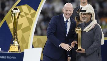 لقطة من تتويج بطولة كأس القارات بقطر، 18 ديسمبر 2024 (محمد دبوس/أناضول)