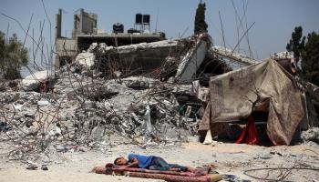 جانب من العدوان الذي تعرض له حي الشجاعية بغزة، 1 يوليو 2024 (Getty)