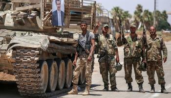 عناصر من قوات النظام السوري، درعا 7 يوليو 2018 (يوسف كرواشان/فرانس برس)
