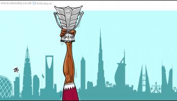 كاريكاتير فوز قطر / حجاج