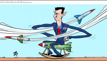 كاريكاتير الاسد والصواريخ / حجاج
