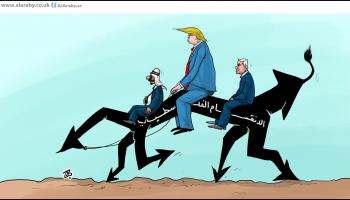 كاريكاتير الانقسام الفلسطيني / حجاج