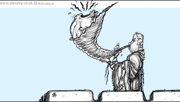 كاريكاتير نتنياهو وترامب / حجاج