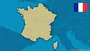 خريطة فرنسا