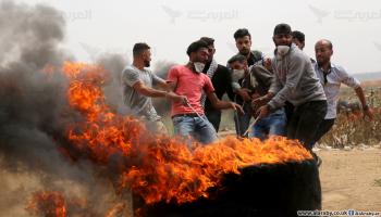 فلسطين/سياسة/مسيرات العودة/(عبدالحكيم أبورياش/العربي الجديد)