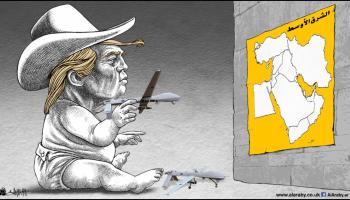 كاريكاتير لعبة ترامب / حيدري