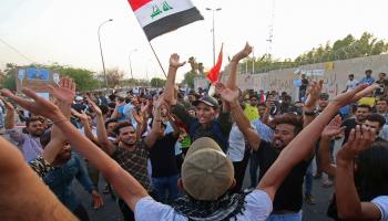 العراق/احتجاجات/حيدر محمد علي/فرانس برس