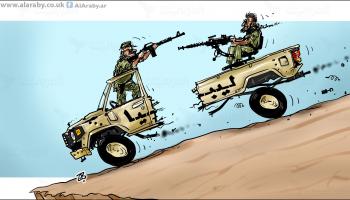 كاريكاتير ميليشيات ليبيا / حجاج