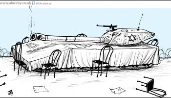 كاريكاتير مفاوضات اسرائيلية / حجاج