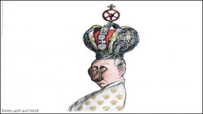 كاريكاتير قيصر الغاز الروسي / ناردي