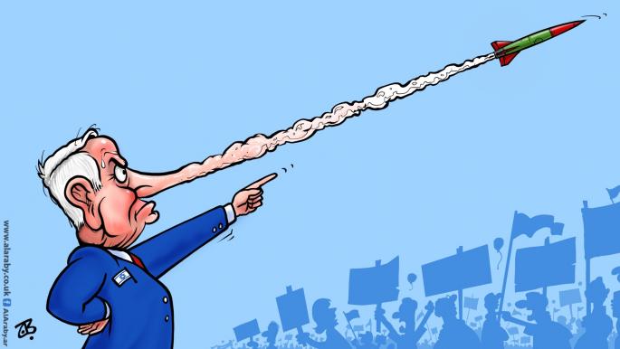 كاريكاتير صواريخ نتنياهو / حجاج