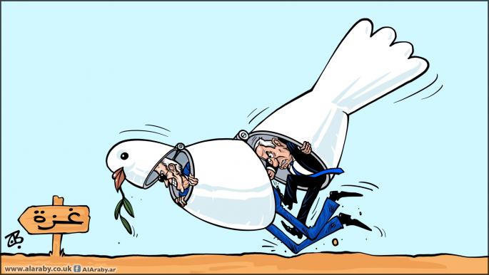 كاريكاتير صفقة بايدن للسلام / حجاج