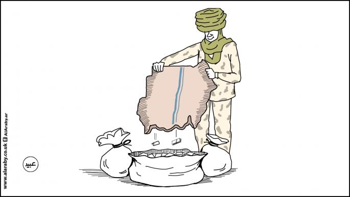 كاريكاتير ميليشيا السودان / عبيد