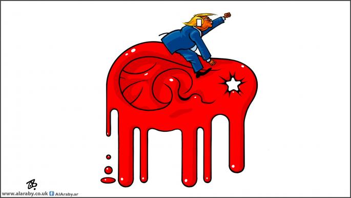 كاريكاتير ترامب مرشح الحزب الجمهوري / حجاج