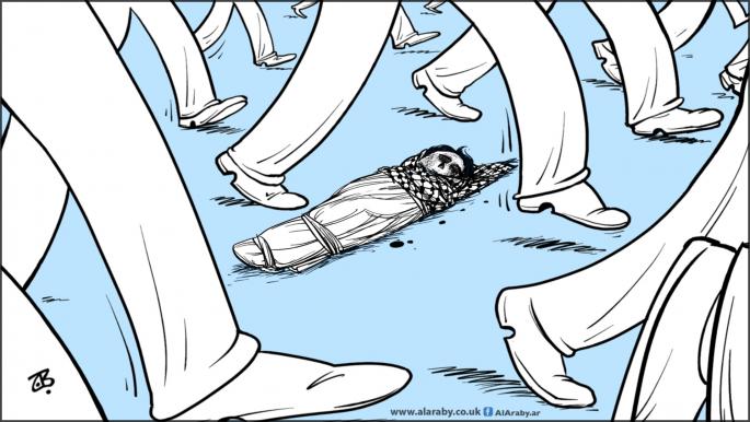 كاريكاتير ضحايا فلسطين / حجاج