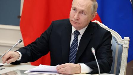 بوتين في حديث عن علاقة روسيا مع الغرب خلال لقاء مع الرئيس الصيني، 30 ديسمبر 2022 (Getty)