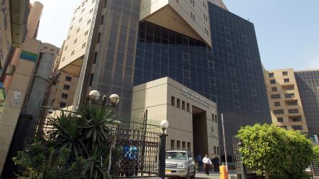 مقر الشركة المصرية القابضة للغازات الطبيعية (إيجاس) في القاهرة، 23 أبريل 2012 (خالد دسوقي/ فرانس برس)
