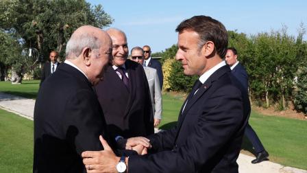 من لقاء الرئيس تبون والرئيس ماكرون في مدينة باري الإيطالية 13 يونيو 2024 (الرئاسة الجزائرية)