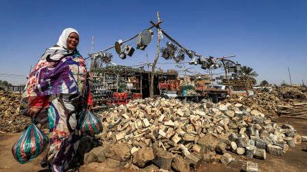 مشهد من سوق في أم درمان يوم 11 فبراير 2023 (أشرف الشاذلي/ فرانس برس)