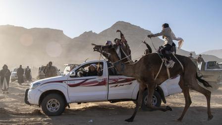 أفراد قبائل في سيناء، 10 يناير 2024 (علي مصطفى/Getty)