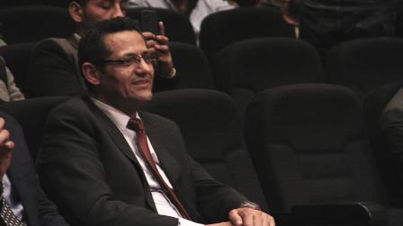 نقيب الصحافيين المصريين خالد البلشي، إبريل 2024 (نقابة الصحافيين المصريين/ فيسبوك)