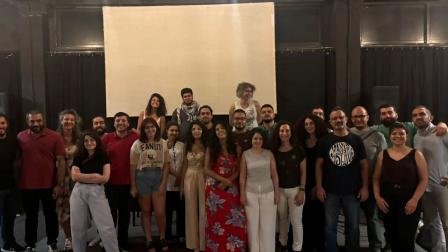 مشاركون في إطلاق "حركة قيد التأسيس" في بيروت، 14 يوليو 2024 (فيسبوك)