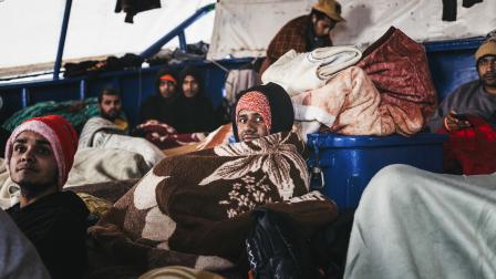 مهاجرون أفارقة وصلوا إلى ليبيا (بورجا أبارغيز/ فرانس برس)