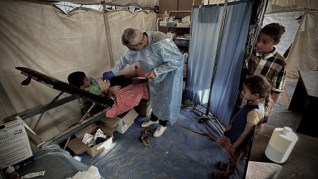 تنتشر الكثير من الأمراض المعدية في غزة (دعاء الباز/الأناضول)