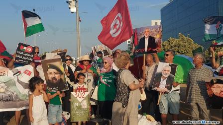 تظاهرة في تونس تنديداً باغتيال هنية / 3 أغسطس 2024 (العربي الجديد)