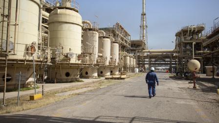 منشأة طاقة عراقية/19 مارس 2022،( حسين فالح/فرانس برس)