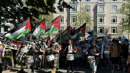 مظاهرة ضد الحرب على غزة في كوبنهاغن، 18 مايو 2024 (محمد أحمد/ الأناضول)