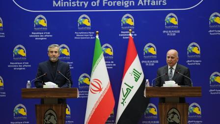 باقري وحسين في مؤتمر مشترك ببغداد، 13 يونيو 2024 (الأناضول)