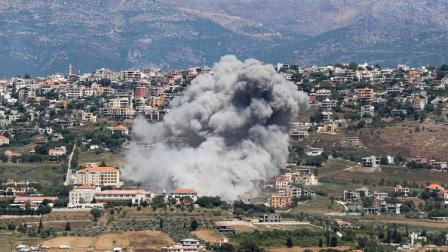 آثار قصف إسرائيلي استهدف بلدة الخيام، 25 يونيو 2024 (فرانس برس)