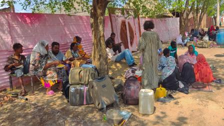نازحون جراء الحرب بين الدعم السريع والجيش في السودان، 2 يوليو 2024 (Getty)