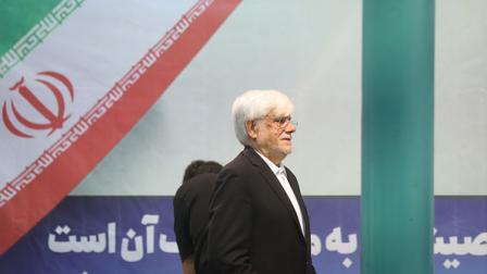 محمد رضا عارف يدلي بصوته في الانتخابات، 5 يوليو 2024 (Getty)
