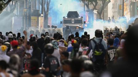 متظاهرون معارضون لنيكولاس مادورو، كاراكاس 29 يوليو 2024 (فيديريكو بارا/فرانس برس)