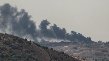 غارة إسرائيلية على بلدة الطيبة في جنوب لبنان، 4 أغسطس 2024 (ربيع ضاهر/فرانس برس)