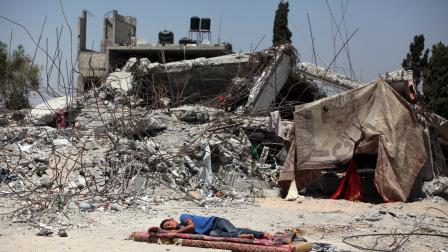 جانب من العدوان الذي تعرض له حي الشجاعية بغزة، 1 يوليو 2024 (Getty)