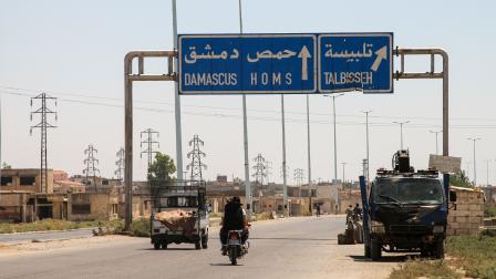 الطريق السريع بين دمشق وحمص، 3 أغسطس 2017 (محمود طه/فرانس برس)